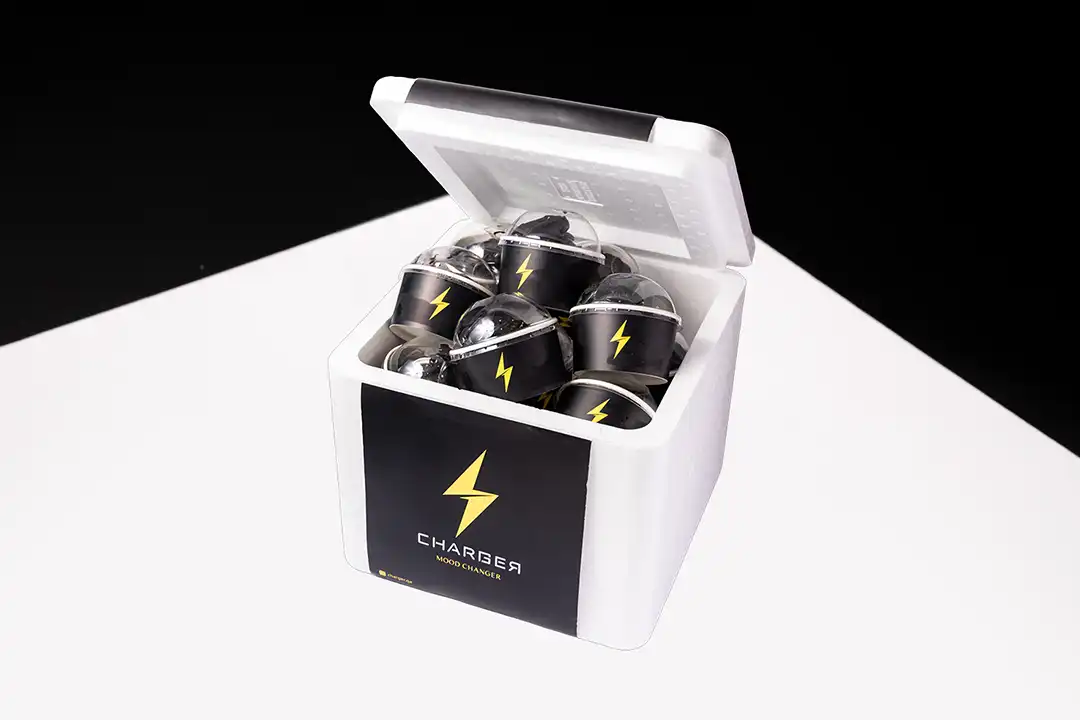 Charcoal Mango Ice Cream Box