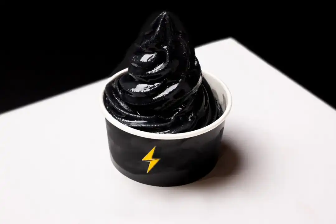 Charcoal Mango Ice Cream